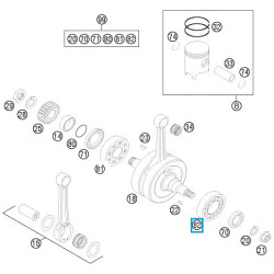 PR-23-NJ206  PROX Crankshaft Bearings KTM EXC-SX