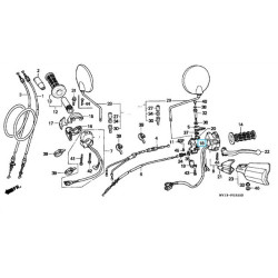 53172MK5000  Βάση Μανέτας Συμπλέκτη Honda XLV-XRV