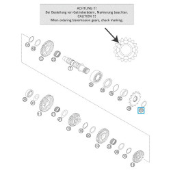 52033096000  Ασφάλεια Εμπρός Γραναζιού KTM EXC-SX 2-χρονα