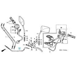 22870MBZG00  Clutch Cable Honda CB-600 Hornet '98-'06
