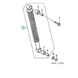 52400KTMD21   Αμορτισέρ Οπίσθιο Honda ANF-125 i Innova