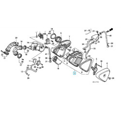 17205MR1000  Air Filter Honda Honda VT-400-600 Steed