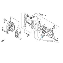 45132166016  Boot Pin Bush Honda CB-CBF-CBR-XLV-XRV
