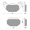 SFA305  EBC Rear Brake Pads SYM Joyride-125-150-200
