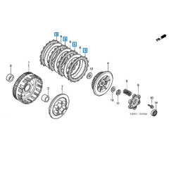 22201KPHSET  Clutch Friction Disks Set Honda ANF-125 Innova