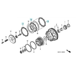 22201MASSE1  Clutch Friction Disks Honda VFR-800 '00-'09