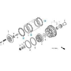22201MASSE2  Clutch Friction Disks Honda CBR-900RR '00-'03