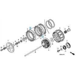 22321KF0770  Clutch Metal Plate Honda XR-NX-AX-1 