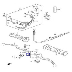 5750014F00   Left Hand Brake Lever Suzuki AN-250-400 Burgman 