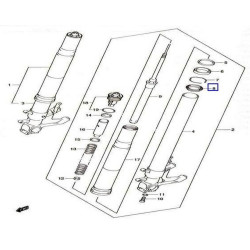 5117341G00  Front Fork Dust Seal Suzuki GSXR-1000 '05-'08