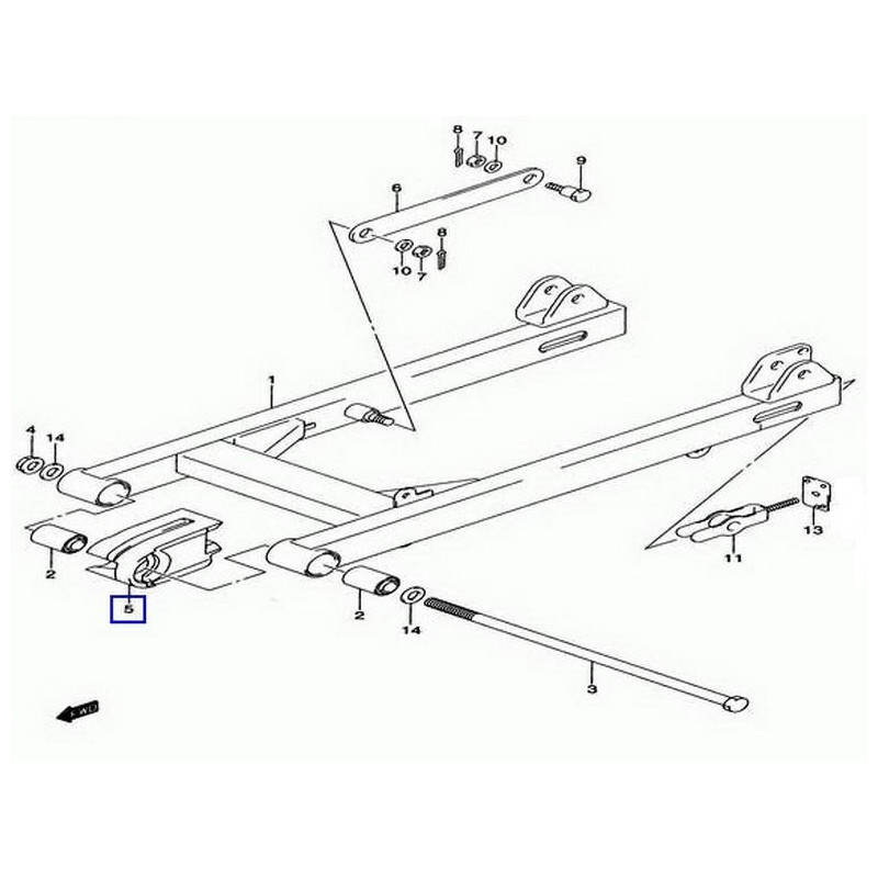 6127316H00  Buffer Chain Touch Defence Suzuki FL-125 Address
