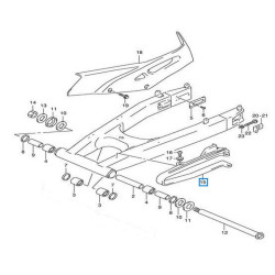 6127313E01  Buffer Chain Touch Defence Suzuki XF-650 Freewind