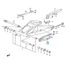 6127324F00  Buffer Chain Touch Defence Suzuki GSXR-1300 Hayabusa '99-'07