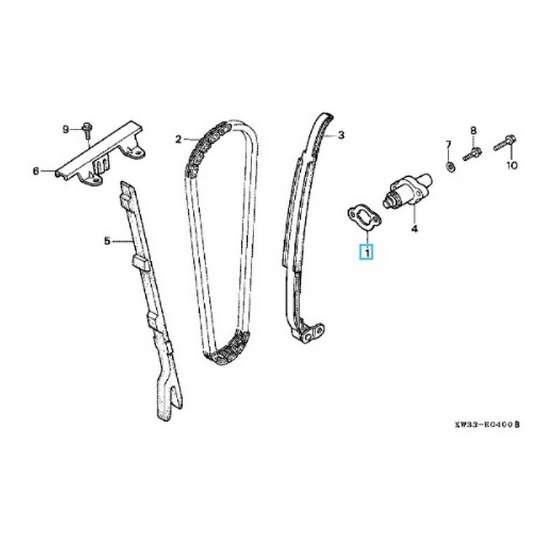 12194KW3880  Φλάντζα Τεντωτήρα Καδένας Εκκεντροφόρου Honda AX-1 NX-250