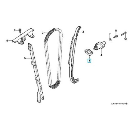 12194KW3880  Φλάντζα Τεντωτήρα Καδένας Εκκεντροφόρου Honda AX-1 NX-250