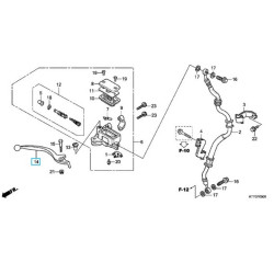 53175KPPT01  Brake Lever Honda CBR-125 '11-'13