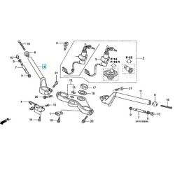 53100KTYD30  Τιμόνι Δεξιό Honda CBR-125 '04-'10