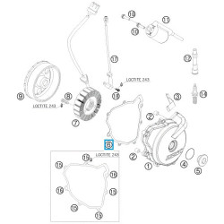 75030040000  Ignition Cover Gasket KTM 690 '07-'13
