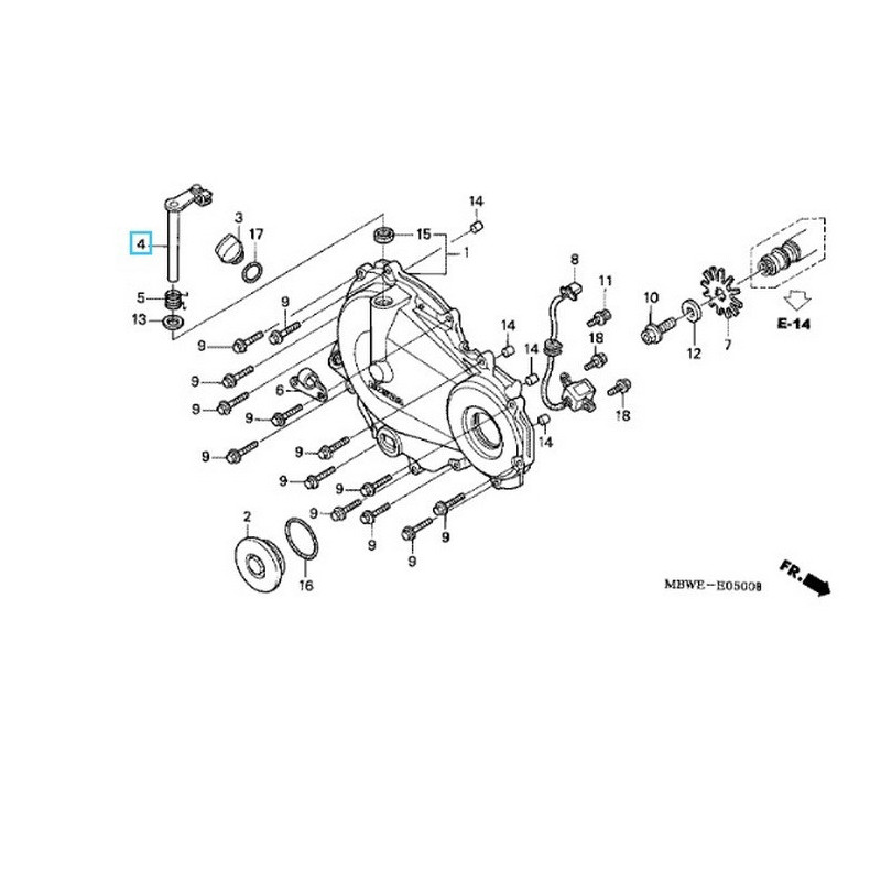 22810MBWJ21  Levr Comp. Clutch Honda CBR-600F  