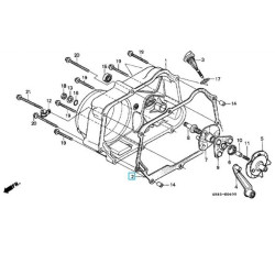 11394GW8681  Φλάντζα Συμπλέκτη Honda C-90 Cub C-100 Astrea Grand NF-100 Supra