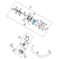 56535005300  Φτερωτή Αντλίας Νερού KTM LC4 640
