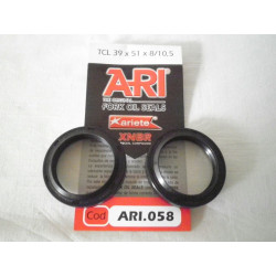 ARI058  Ariete Front Fork Oil Seals Set 39X51X8-10.5 Honda VT-400-600 Steed