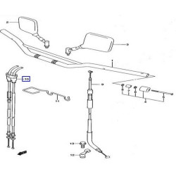5830129F11  Ντίζα Γκαζιού Σετ Suzuki DRZ-400 S DRZ-400 SM 