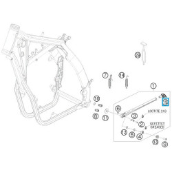 78003023155  Stand Base KTM EXC '08-'13