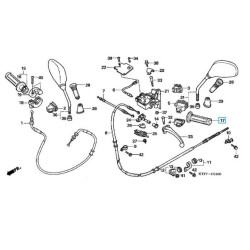 53166GW2000  Grip Left Handle Honda SH-125-150