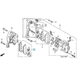 06456MCB612  Τακάκια Εμπρός Δεξιά Honda XL-650V Transalp