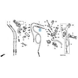 22870KRN000  Ντίζα Συμπλέκτη Honda CRF-250R '04-'07 