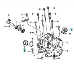 12361KK0000  Τάπα Βαλβίδας Honda XR-250-400 FJS-600 Silverwing