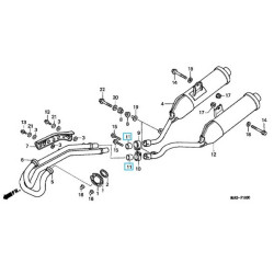 18391MB0891  Φλάντζα Εξάτμισης Honda FMX-650 NX-650 Dominator '95-'99  