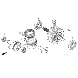 13011KV6305  Piston Rings STD Honda XR-250 '88-'95 