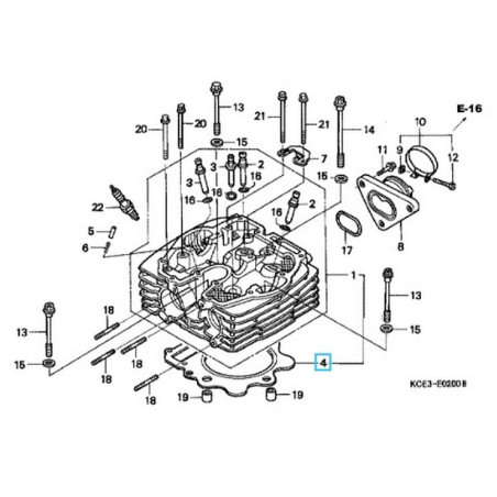 12251KCZ003  Cylinder Head Gasket Honda XR-250 '96-'99