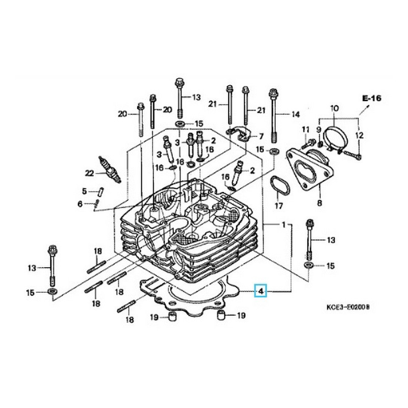 12251KCZ013  Cylinder Head Gasket Honda XR-250 '01-'04