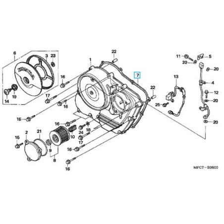 11394MY2623  Clutch Cover Gasket Honda FMX-650 NX-650 Dominator