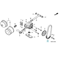 15136MR1003  Chain Oil Pump Drive Honda XL-600V-650V Transalp