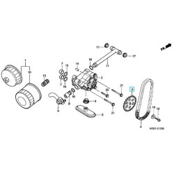 15134MR1000  Γρανάζι Αντλίας Λαδιού Honda XL-600V-650V Transalp 