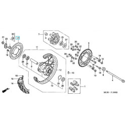 43251MCB771  Rear Brake Disk Honda XL-650V Transalp