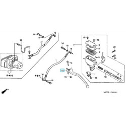 53178MCT006  Μανέτα Πίσω Φρένου Αριστερή Honda FJS-600 Silverwing 