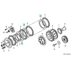 22321MV1000  Δίσκος Συμπλέκτη Μεταλλικός Honda XRV-750 Africa Twin 