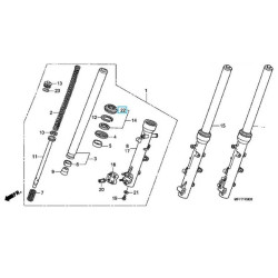 91254MEED01  Ξύστρα Εμπρός Ανάρτησης Honda CBF-1000 XL-700V Transalp