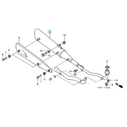 18350KTMD20  Εξάτμιση Honda ANF-125 i Innova '07-'12
