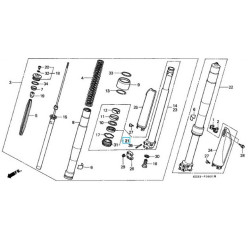 51490KZ3821  Τσιμούχα-Ξύστρα Σετ Εμπρός Ανάρτησης Honda CRM-250 '91-'93