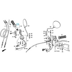 53165ML7010  Grip Right Handle Honda XL-1000V Varadero 