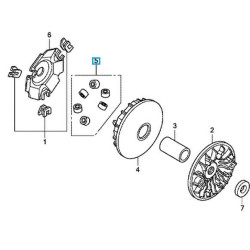 22123KWN780  Honda PCX-125 Transmission Rolls '12-'13