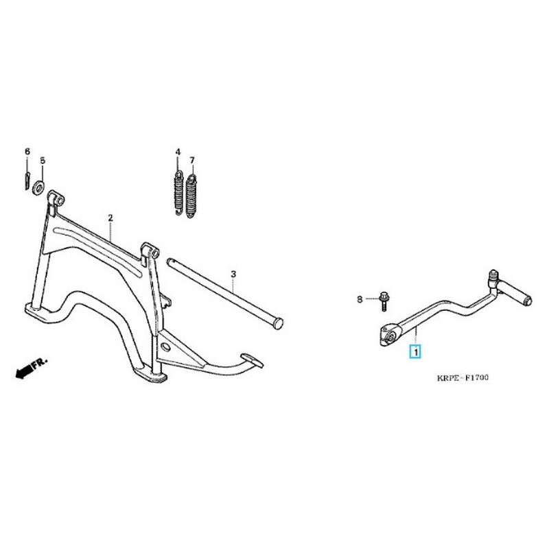 28300KPL900  Arm Assy. Kick Starter Honda SCV-100 Lead 