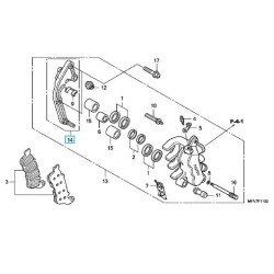 45190MFAD11  Βάση Δαγκάνας Εμπρός Αριστερή Honda CBF-1000 ABS