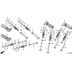 12208ΜΒΒ003  Valve Seal Exhaust Honda XL-1000V Varadero 